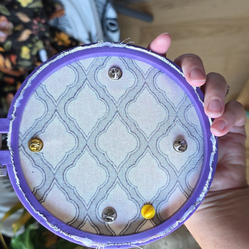 Handmade Enamel Pin / Earring Hoop - Picture 3 of 3